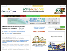 Tablet Screenshot of accraexpat.com